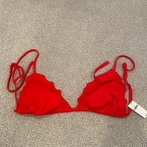 Red bikini top